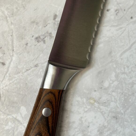 Messermeister Avanta 10” Scalloped Slicer Knife New - Picture 12 of 15